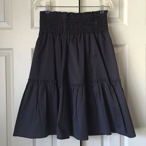 Two Toned Pinstriped Layer Cake Circle skirt