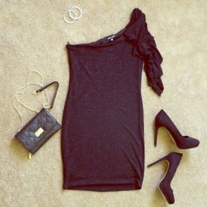 ***sold*** Sparkly One-Shoulder Cocktail Dress