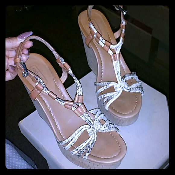 Beautiful coach wedges