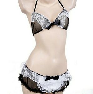 Sexy lingerie maid server  new