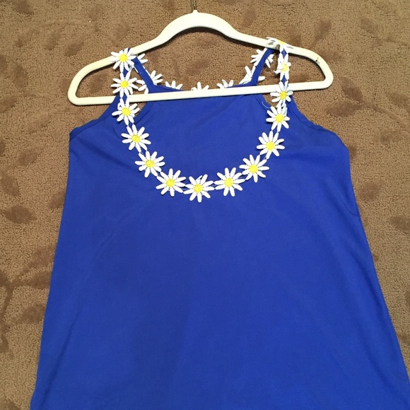 Brand New Great Swing Tank Top with Daisy Straps - Picture 3 of 3