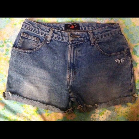 Vintage high-waisted aeo dungarees shorts - Picture 3 of 3