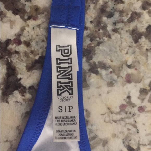 Blue Strapless Bathing Suit Top