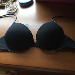 Victoria's Secret PINK Black Push-Up Bra
