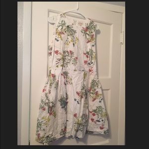 Gap floral fit and flare dress