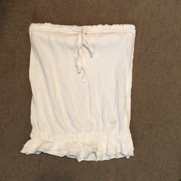 Strapless Hollister tank top.