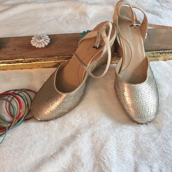 VIA SPIGA Sequins Wedge - Picture 4 of 4