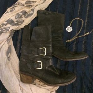 Donald Pliner Brown Leather Boots 7 1/2