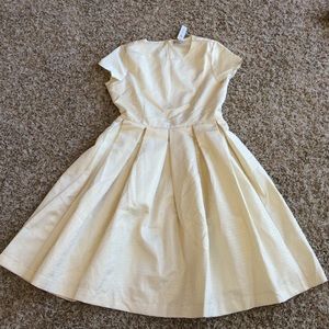 Downeast Gold and White Striped Dress