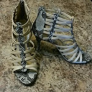High heeled booties size 7.5