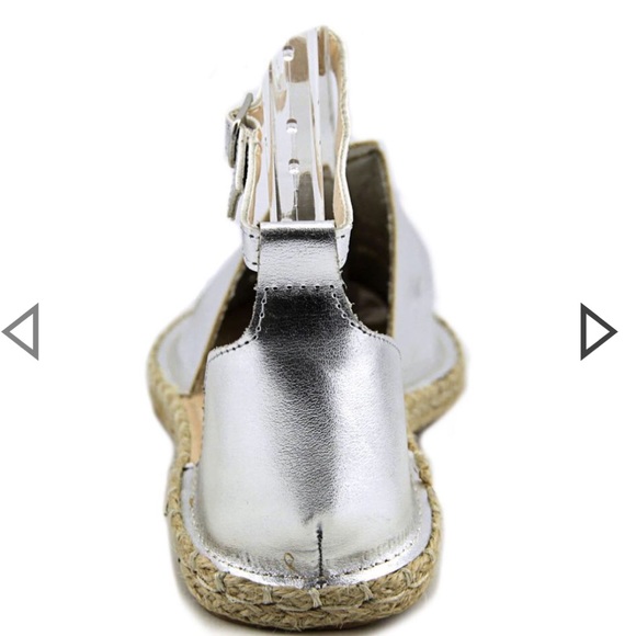 New Qupid Silver Espadrilles Size 9 - Picture 4 of 4