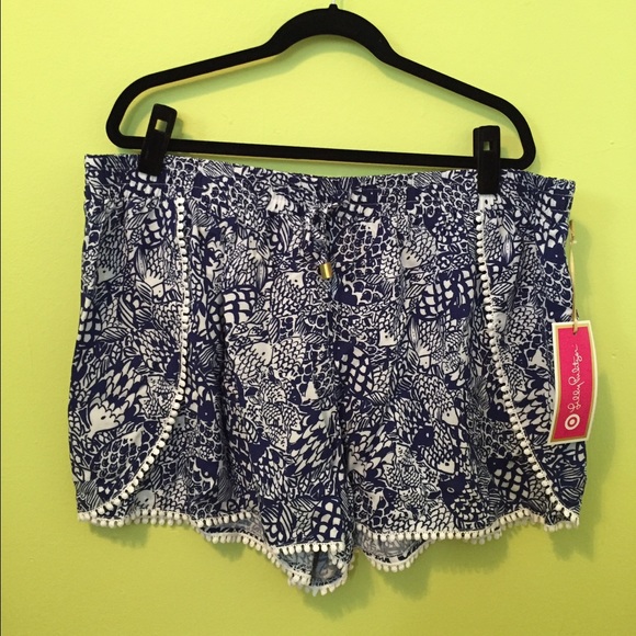 NWT Lilly for Target Upstream Pom-Pom Shorts