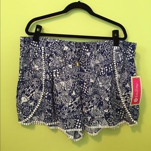 NWT Lilly for Target Upstream Pom-Pom Shorts