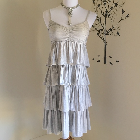 J. Crew Dresses & Skirts - J. Crew - Ruffled Gray Dress -  M