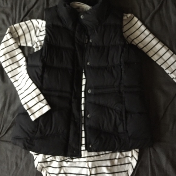 Old Navy black down vest