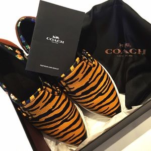 NEW SS16 Coach 103 Tiger Print Leather 🐯 Sneaker