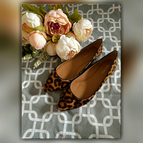 nine west speakup leopard flats
