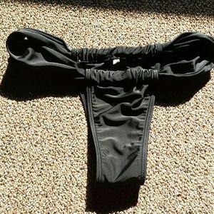 Black Thong Bikini Bottom