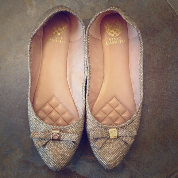 Silver Stardust Ballet Flats