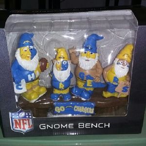 Chargers gnome bench