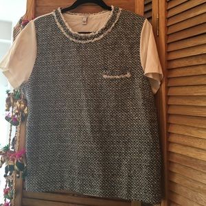 Never worn jcrew tweed shirt