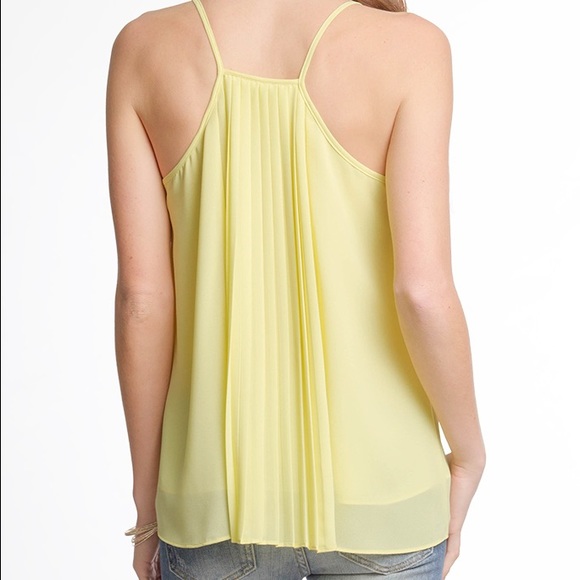 Spaghetti strap pleaded chiffon top - Picture 2 of 3