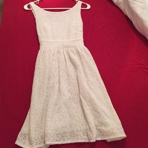Delia's white lace-type dress