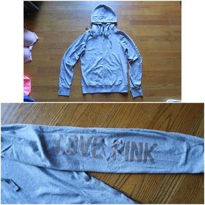 Gray PINK VS Hoodie