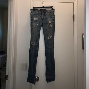AG distressed denim size 25