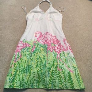 Lilly Pulitzer Halter Flamingo Dress