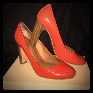Coach Sue patent Carnelian pumps