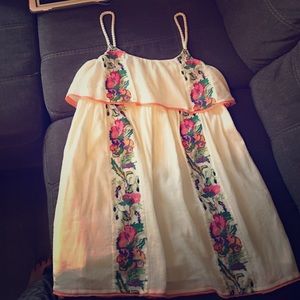 Free People white embroidered sundress
