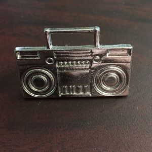 Silver Stereo Double Ring