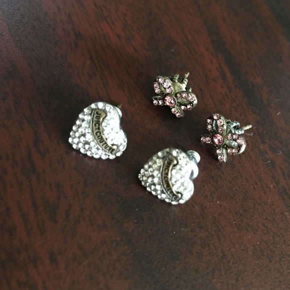 Two pairs of Juicy Couture earrings