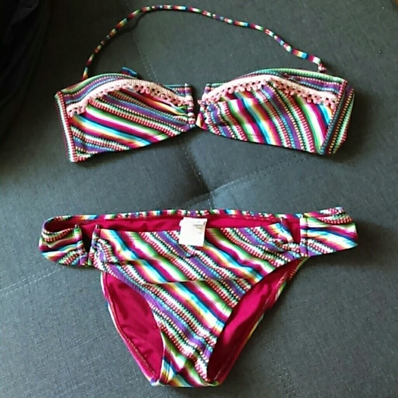 Lucky Brand halter bathing suit