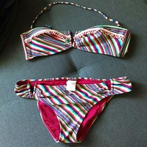 Lucky Brand halter bathing suit