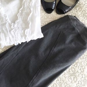 Gray Professional Maternity Skirt