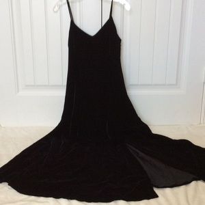 DKNY velvet feel evening dress