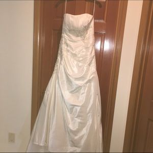 Strapless Taffeta Wedding Gown.