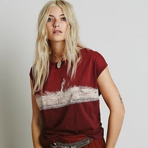 ⚡️*Flash Sale*⚡️NWT Free People Ombré Slouchy Tee