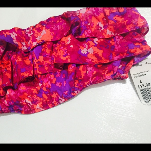 New, Muti-colored/fringed silk bandeau Size:S - Picture 1 of 1