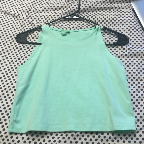 Lf turquoise crop top tank