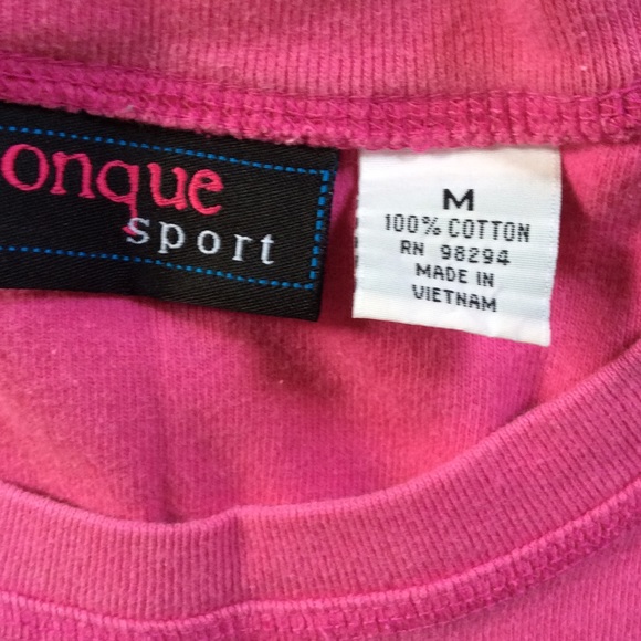 ☆ADD ON for $5!☆ Onque Sport T hot pink 💕Fun! - Picture 3 of 3