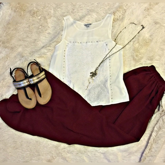 Maroon Maxi Skirt