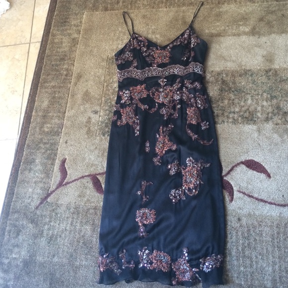 Terani couture Black dress with some sequin