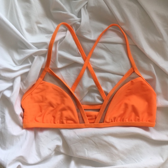 Ellemer surf candy orange bikini top - Picture 1 of 2