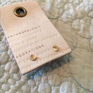 Anthropologie Delicate Moon Earrings