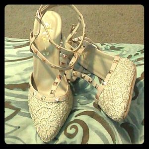 Six inch laced pointy toe heels by Rue21