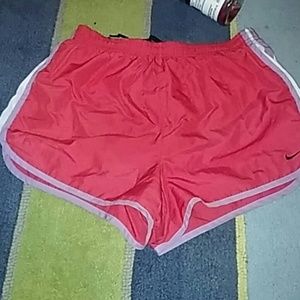 Pink nike drifit running shorts