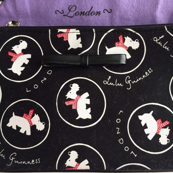 LG Scottie dog print handbag detachable clutch - Picture 2 of 4